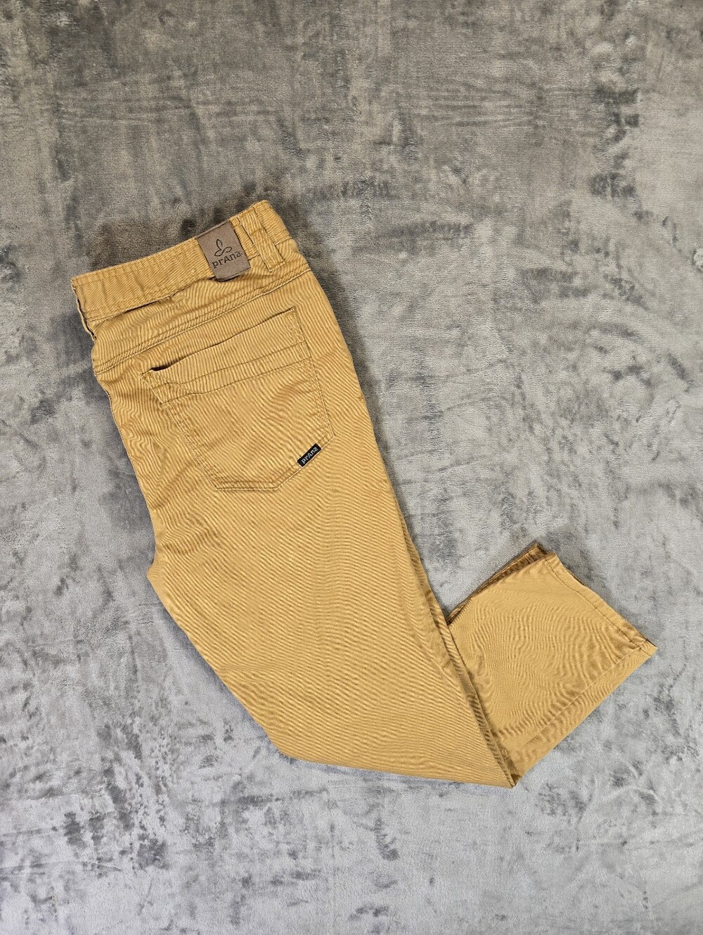 Prana Bridger Pants Jeans Size 36x30 Fits 35x30 Tan Brown Outdoor Hiking